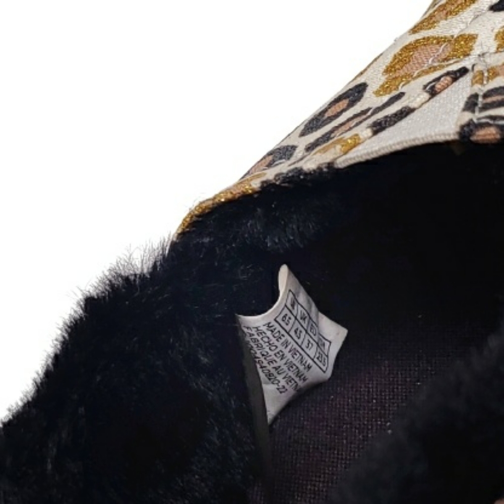 TOMS Natural Glitter Cheetah Alpargata Shoes - Picture 5 of 6